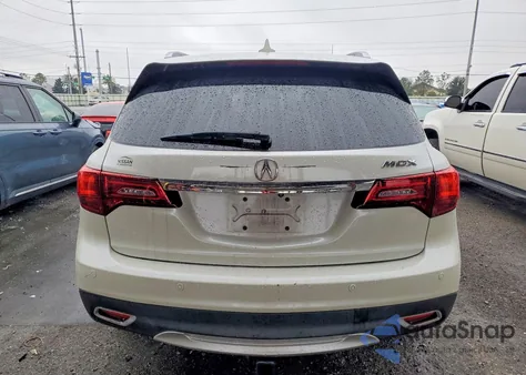 2014 Acura Mdx Advance z USA, uszkodzony, nr VIN 5FRYD3H84EB019936
